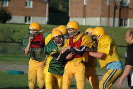 Match de l'équipe de football Troïlus de Chibougamau.