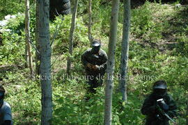 Partie de paintball à Chibougamau