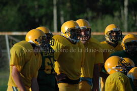Match de l'équipe de football Troïlus de Chibougamau.