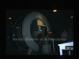 Visiteurs à la mine Campbell