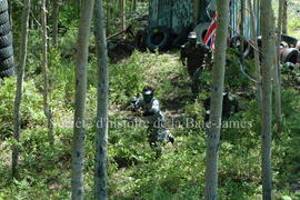 Partie de paintball à Chibougamau