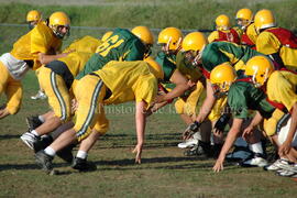 Match de l'équipe de football Troïlus de Chibougamau.