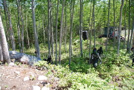 Partie de paintball à Chibougamau