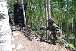 Partie de paintball à Chibougamau