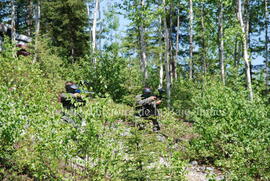 Partie de paintball à Chibougamau