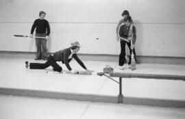 Partie de curling aux finales des Jeux du Québec à Chapais