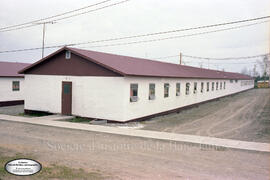 Bâtiment à l’extérieur de l’usine Domtar à Lebel-sur-Quévillon