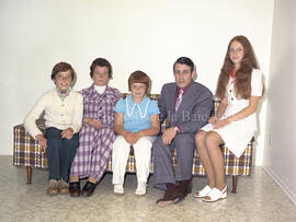 Photo de famille de Léo Landry et Maria Béchard de Lebel-sur-Quévillon