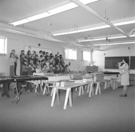Groupe d’enfants dans une classe de l’école Boréale à Lebel-sur-Quévillon