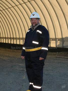 Un homme à Corner Bay