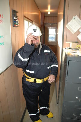 Un homme à Corner Bay