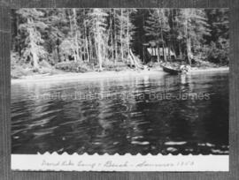 Campement au lac David en 1953.