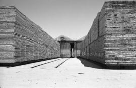 Extérieur de la scierie de Barrette-Saucier à Lebel-sur-Quévillon