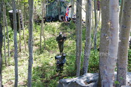 Partie de paintball à Chibougamau