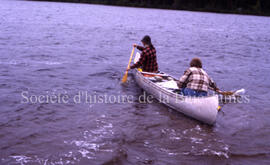 Canoe trip, Hélène Samson and Ken Boucher.