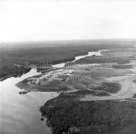 Vue aérienne de la Scierie Barrette-Saucier de Lebel-sur-Quévillon