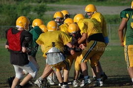 Match de l'équipe de football Troïlus de Chibougamau.