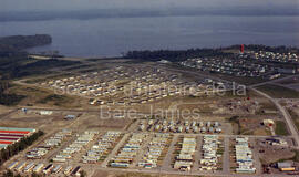 Vue aérienne des Places Rivest et Lebel à Lebel-sur-Quévillon
