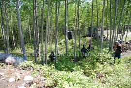 Partie de paintball à Chibougamau