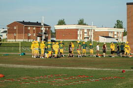 Match de l'équipe de football Troïlus de Chibougamau.