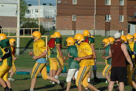 Match de l'équipe de football Troïlus de Chibougamau.