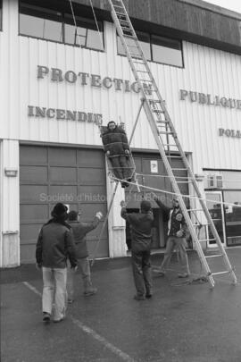 Entraînement de pompiers à Lebel-sur-Quévillon