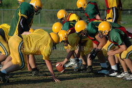 Match de l'équipe de football Troïlus de Chibougamau.