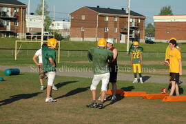 Match de l'équipe de football Troïlus de Chibougamau.