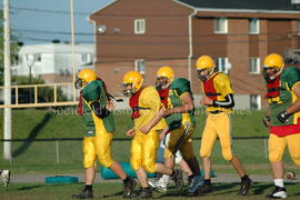 Match de l'équipe de football Troïlus de Chibougamau.