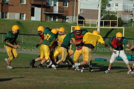 Match de l'équipe de football Troïlus de Chibougamau.