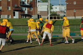 Match de l'équipe de football Troïlus de Chibougamau.