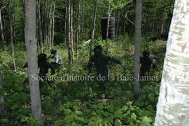 Partie de paintball à Chibougamau