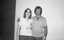 Un homme et une femme lors du festival de bûcheron à Lebel-sur-Quévillon