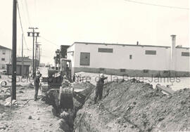 Installation des égouts des ruelles