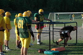 Match de l'équipe de football Troïlus de Chibougamau.