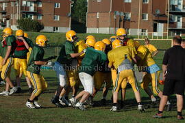 Match de l'équipe de football Troïlus de Chibougamau.