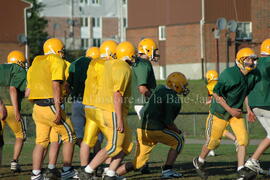 Match de l'équipe de football Troïlus de Chibougamau.