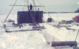 Drilling, Chibougamau Lake.