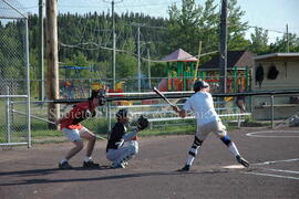 Partie de baseball à Chibougamau