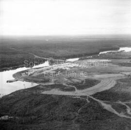 Vue aérienne de la Scierie Barrette-Saucier de Lebel-sur-Quévillon