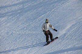Planchiste au centre de ski Mont-Chalco