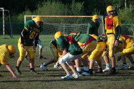 Match de l'équipe de football Troïlus de Chibougamau.